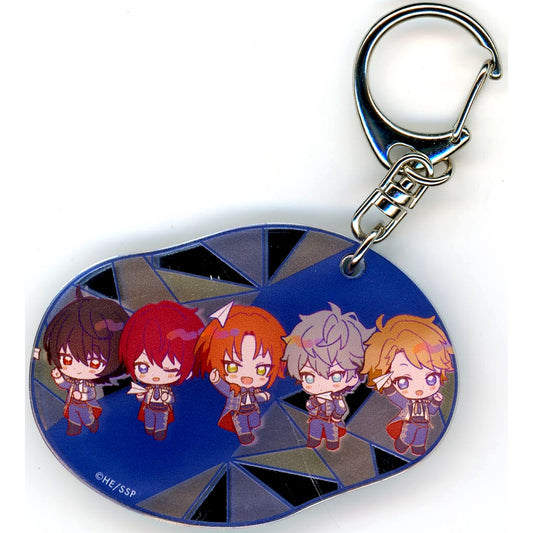 Knights Ensemble Stars!! Drawn Visual Mirror Acrylic Charm Collection Cast Live Starry Symphony -the midnight sun- x Animate Cafe [USED]