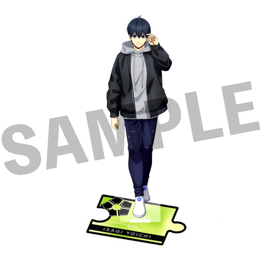 Yoichi Isagi Casual Clothes Ver. Illustration Acrylic Stand Vol.2 Blue Lock x ROUND1 [USED]