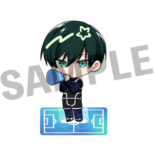 Rin Itoshi Fure Fure Acrylic Stand Blue Lock x ROUND1 [USED]