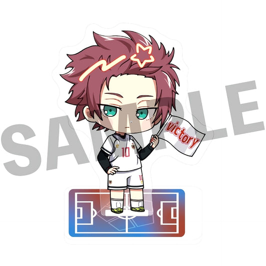 Sae Itoshi Cheer Cheer Acrylic Stand Blue Lock x ROUND1 [USED]