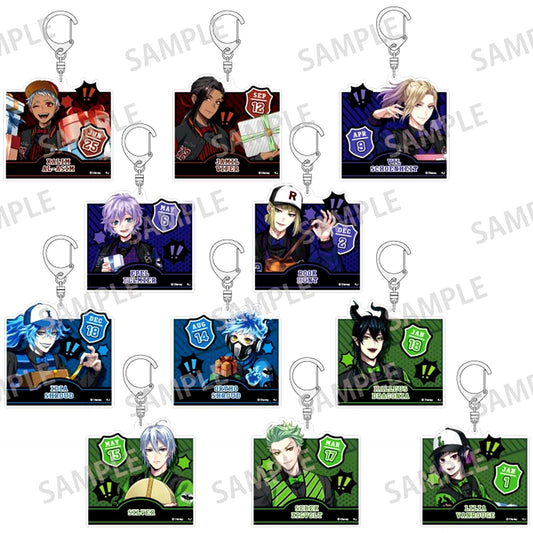 Set of 11 Disney Twisted-Wonderland Union Birthday Ver. Trading Acrylic Keychain Vol.2 [USED]