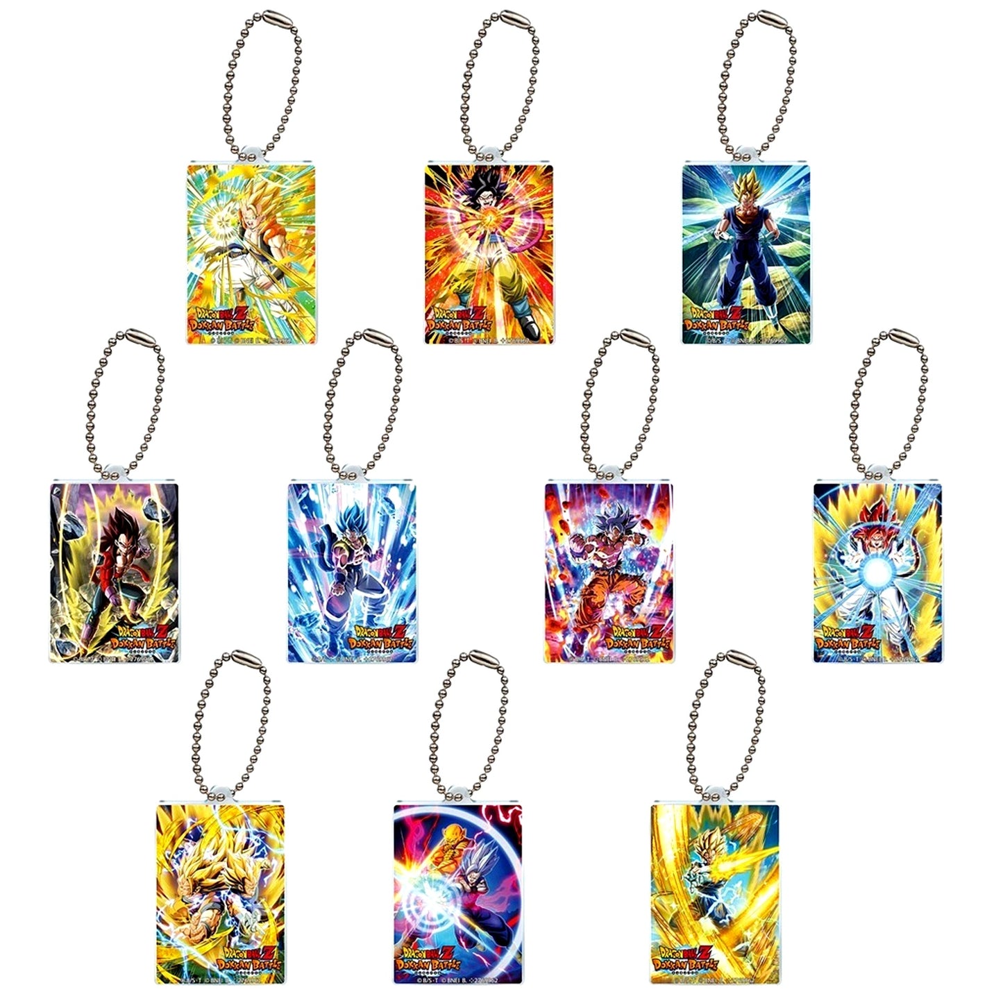 Set of 10 Dragon Ball Z Dokkan Battle Acrylic Charm [USED]