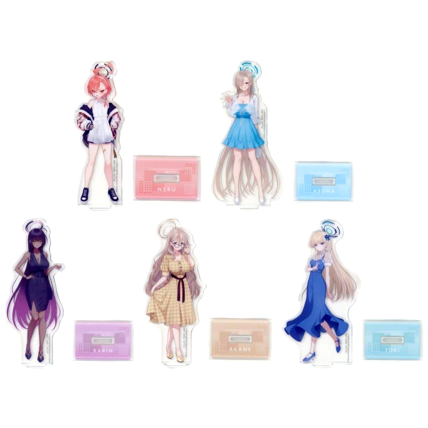 Blue Archive Neru Mikamo & Others All 5 Types Set Ichiban Kuji Vol.2 Acrylic Stand Cleaning & Clearing Millennium Science School Prize I Acrylic Stands [USED]