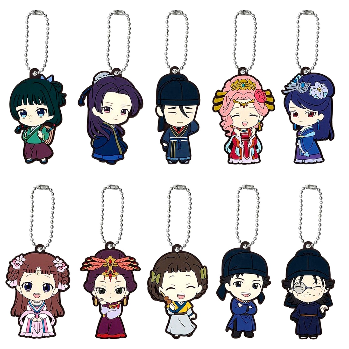 Set of 10 The Apothecary Diaries Capsule Rubber Mascot 2 [USED]