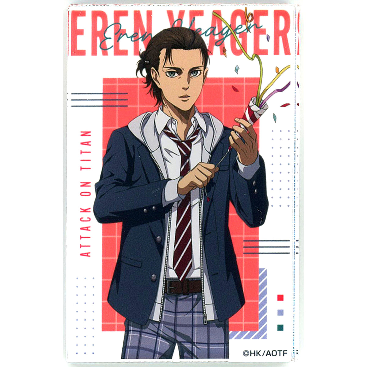 Eren Yeager School Uniform Ver. Attack on Titan The Final Season POP UP SHOP Acrylic Block Collection [USED]