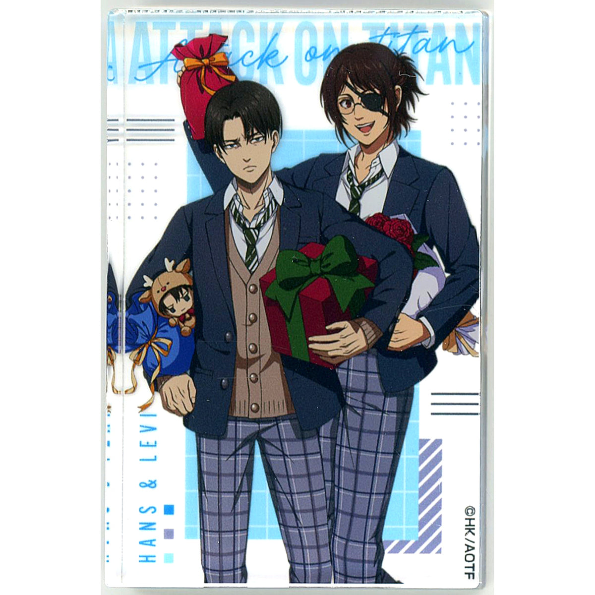 Levi Ackerman & Hange Zoe School Uniform Ver. Attack on Titan The Final Season POP UP SHOP Acrylic Block Collection [USED]