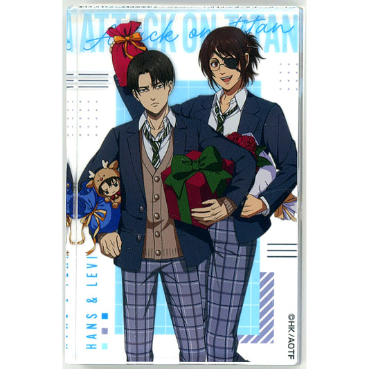 Levi Ackerman & Hange Zoe School Uniform Ver. Attack on Titan The Final Season POP UP SHOP Acrylic Block Collection [USED]