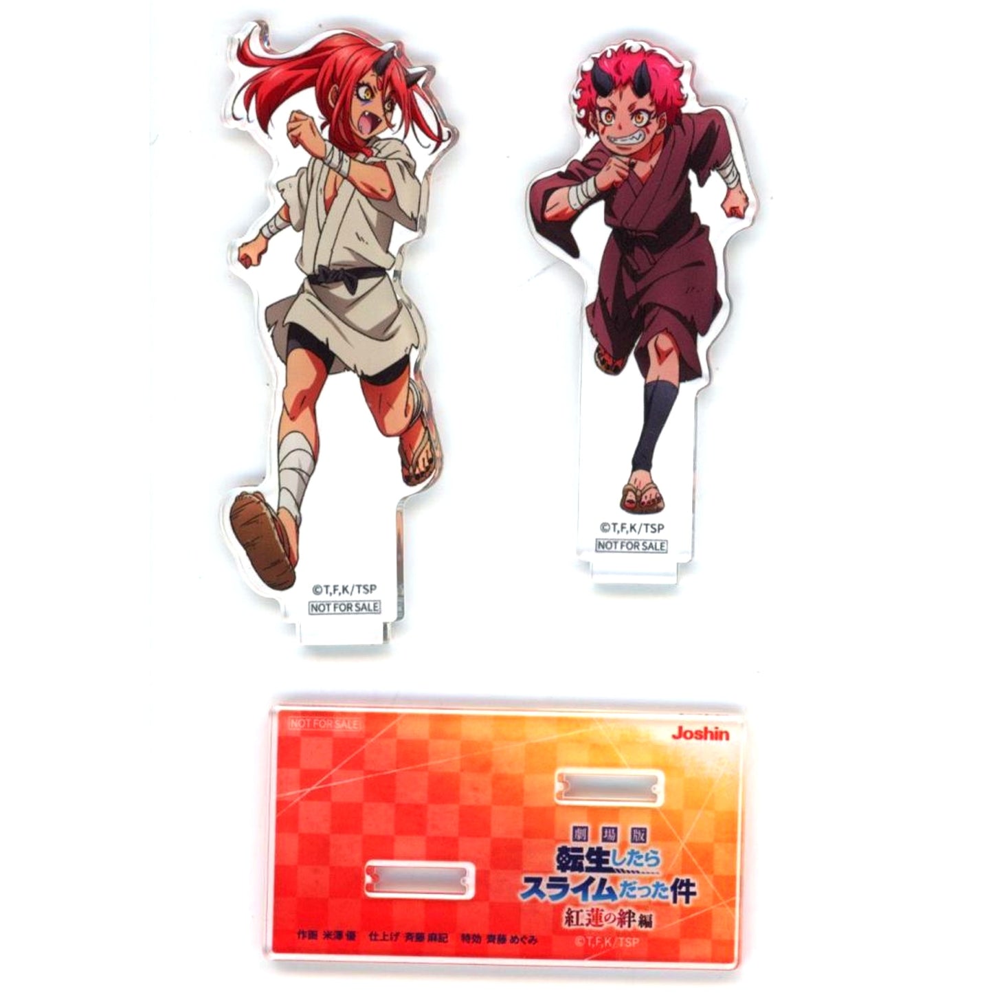 Benimaru and Hiiro Childhood New Illustration Acrylic Stand Blu-ray DVD The Movie That Time I Got Reincarnated as a Slime Scarlet Bond Joshin Bonus Item [USED]