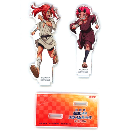 Benimaru and Hiiro Childhood New Illustration Acrylic Stand Blu-ray DVD The Movie That Time I Got Reincarnated as a Slime Scarlet Bond Joshin Bonus Item [USED]