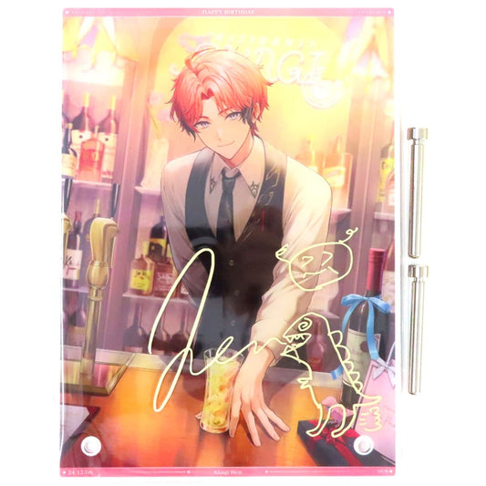 Akagi Wen Virtual YouTuber Nijisanji Replica Signed A5 Acrylic Panel Only Sold Separately Birthday 2024 [USED]