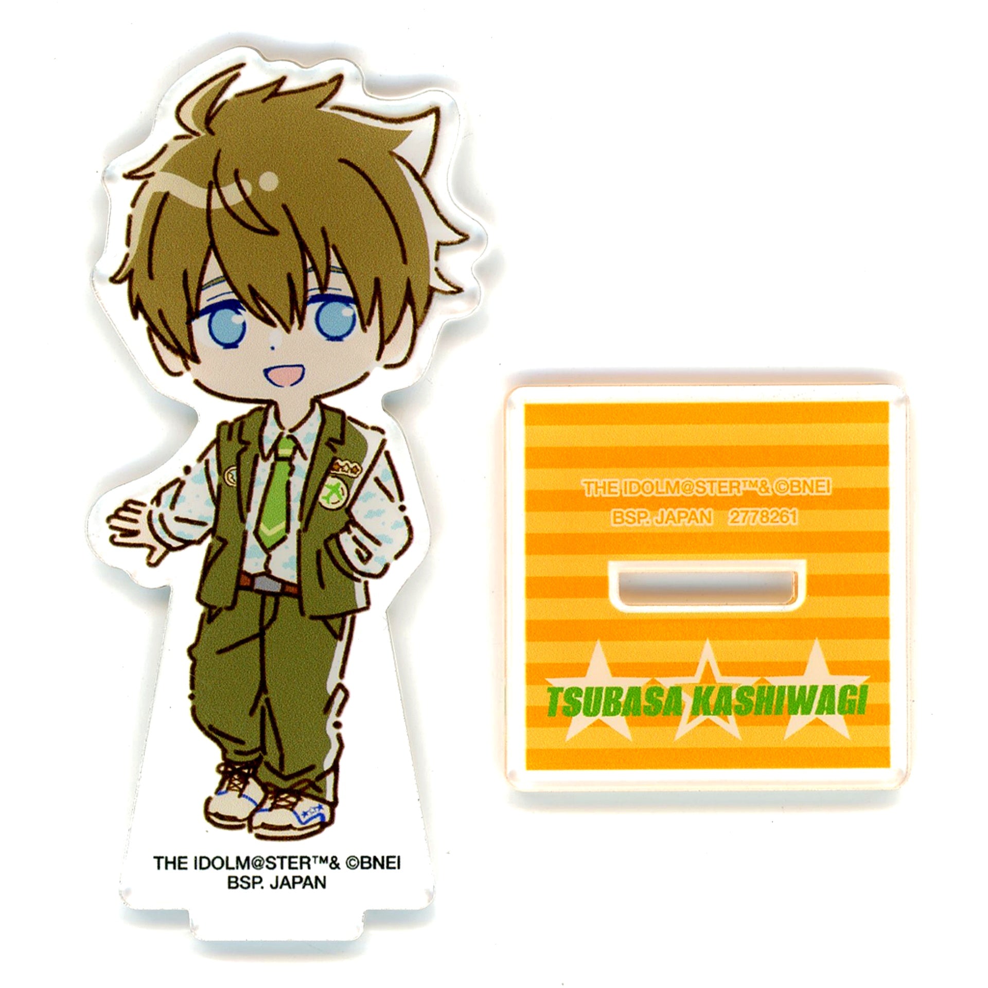 Tsubasa Kashiwagi Nostalpop Acrylic Plate with Stand Vol.3 The Idolmaster SideM Namco Ltd [USED]