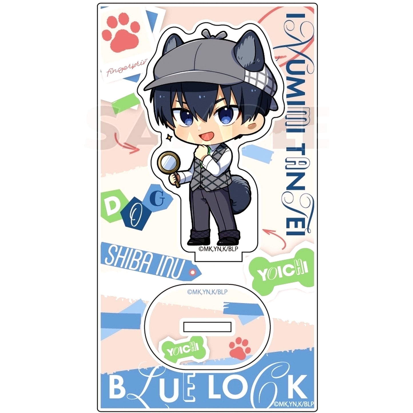 Yoichi Isagi Dog Ears Detective Acrylic Stand Blue Lock [USED]