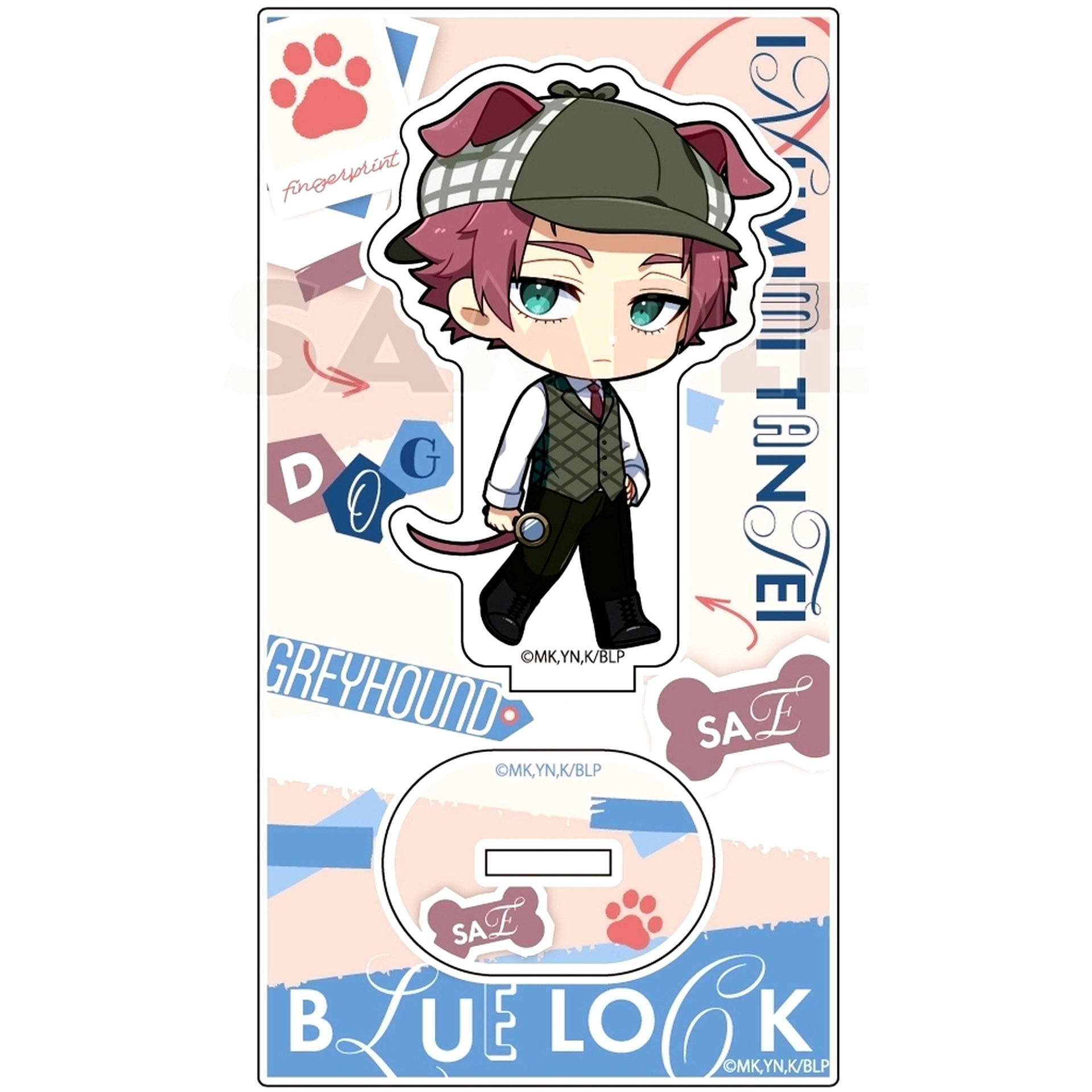 Sae Itoshi Dog Ears Detective Acrylic Stand Blue Lock [USED]