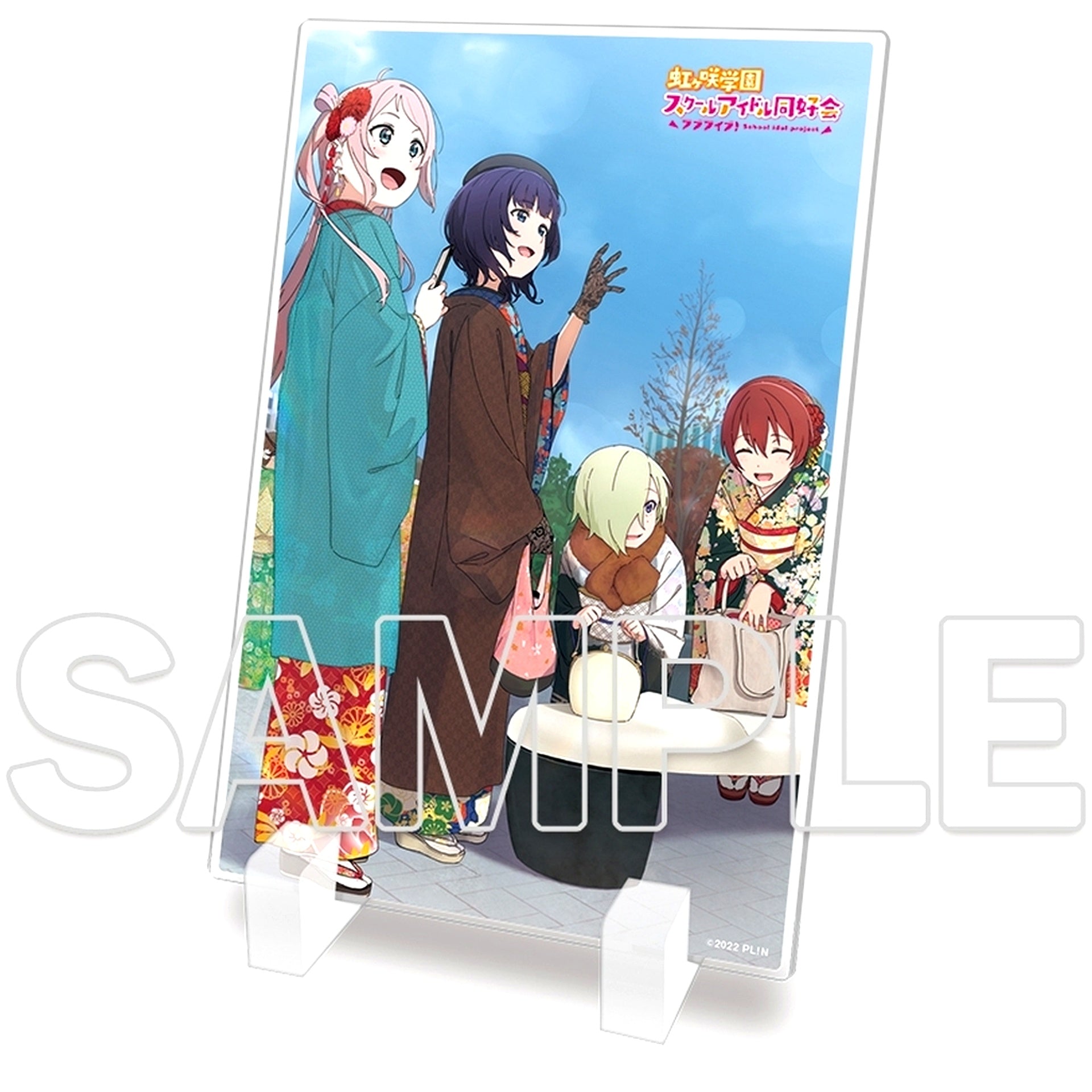 Karin & Emma & Mia & Lanzhu Mini Acrylic Plate Love Live! Nijigasaki High School Idol Club [USED]