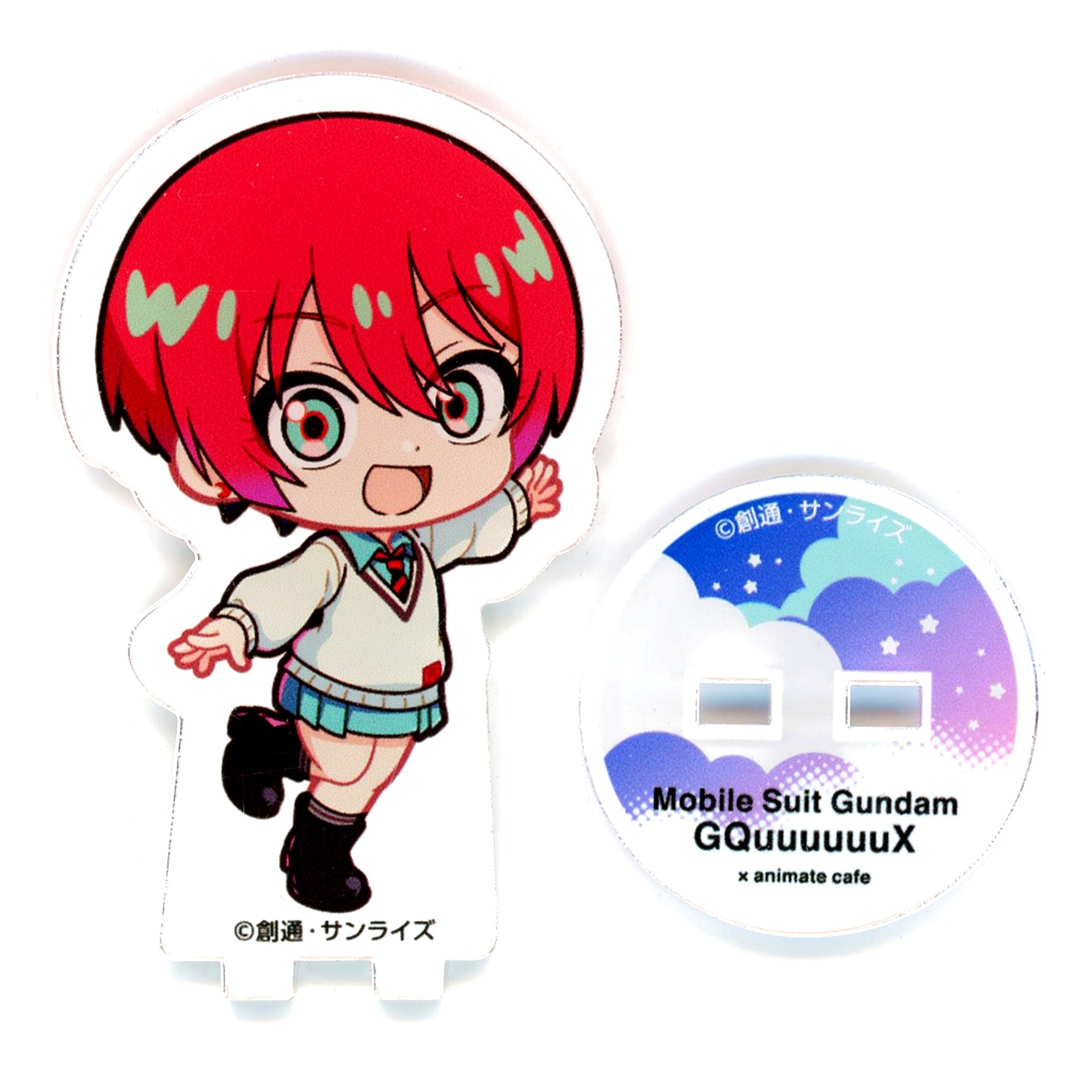 Amate Yuzuriha Machu Mobile Suit Gundam GQuuuuuuX Beginning x animate cafe Branch Trading Mini Acrylic Stand [USED]