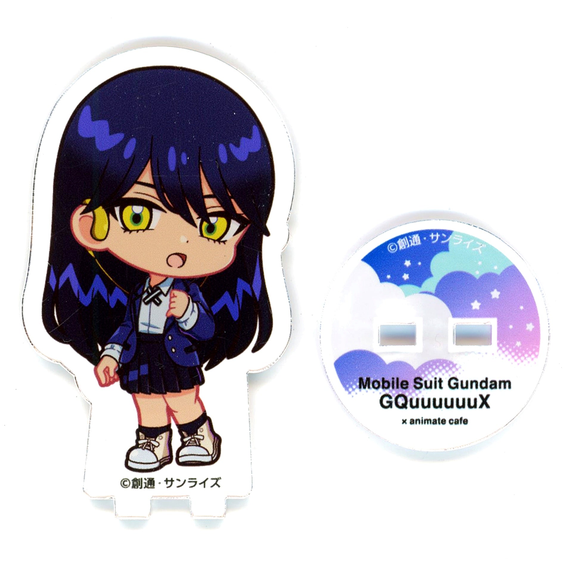 Nyaan Mobile Suit Gundam GQuuuuuuX Beginning x animate cafe Branch Trading Mini Acrylic Stand [USED]