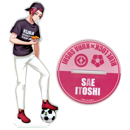 Sae Itoshi Acrylic Stand Blue Lock x Muten Kura Sushi New Year Goods Set Included Bonus Single Item [USED]