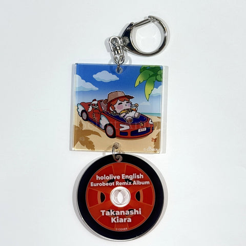 Takanashi Kiara hololive English Eurobeat Acrylic Keychain Eurobeat Remix Album [USED] — photo 1