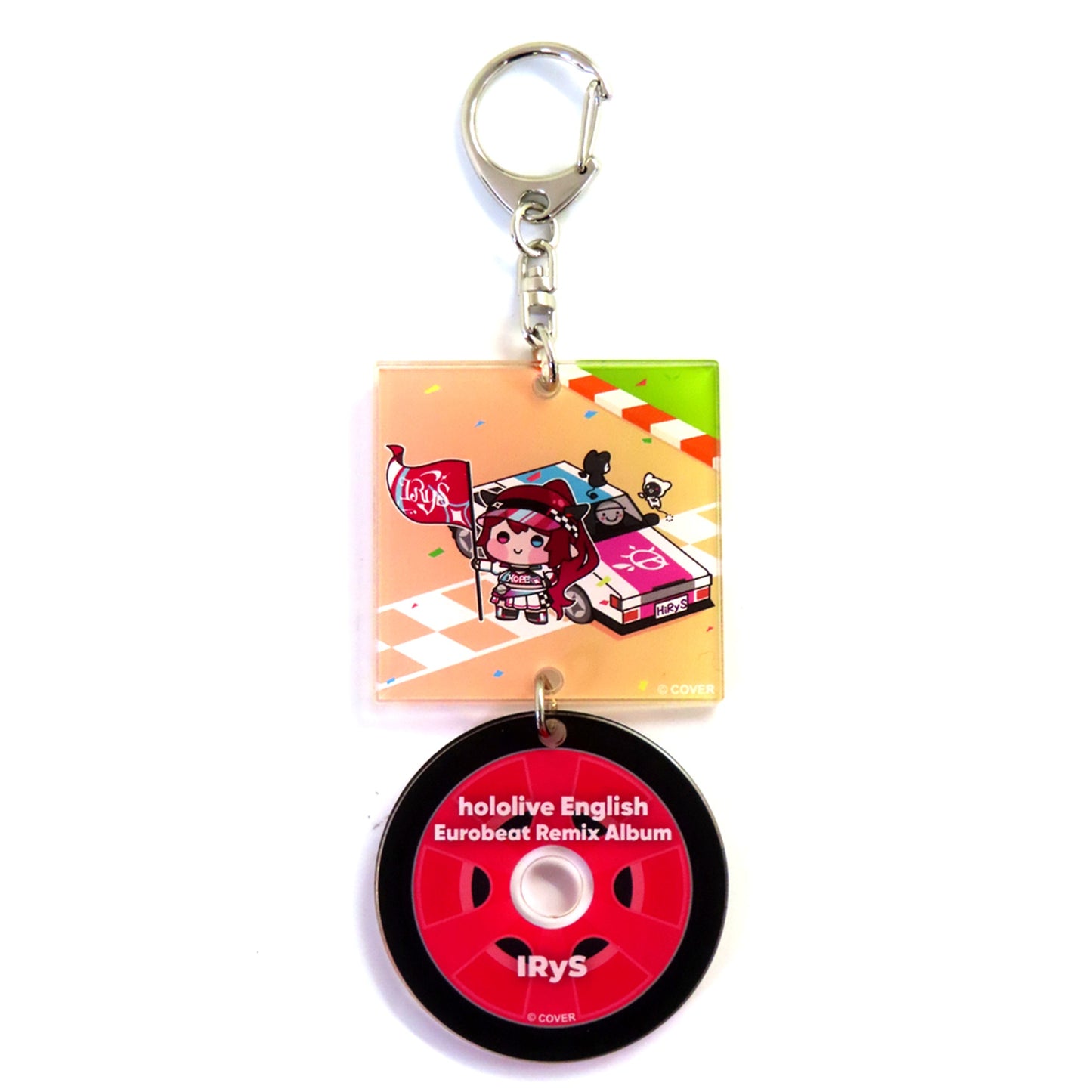 IRyS hololive English Eurobeat Remix Album Goods Eurobeat Acrylic Keychain [USED]