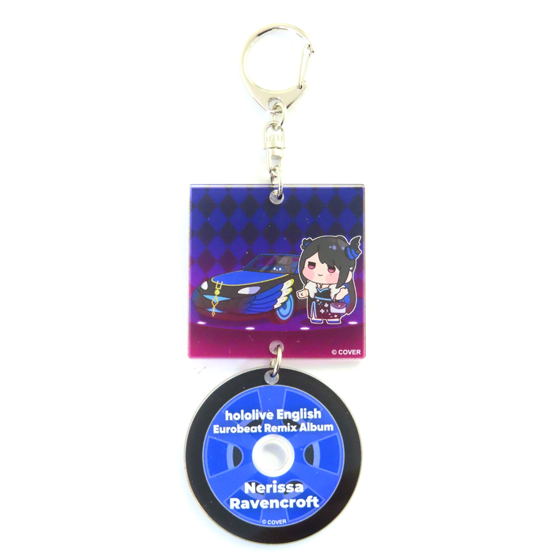 Nerissa Ravencroft hololive English Eurobeat Acrylic Keychain Eurobeat Remix Album [USED]
