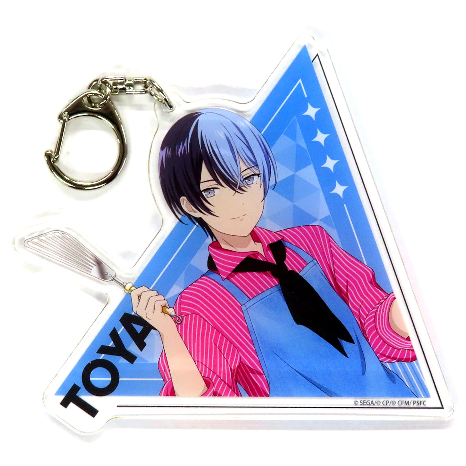 Toya Aoyagi The Movie Project SEKAI Broken World and Miku Who Cannot Sing x TOWER RECORDS CAFE Drawn Illustration Big Acrylic Keychain [USED]