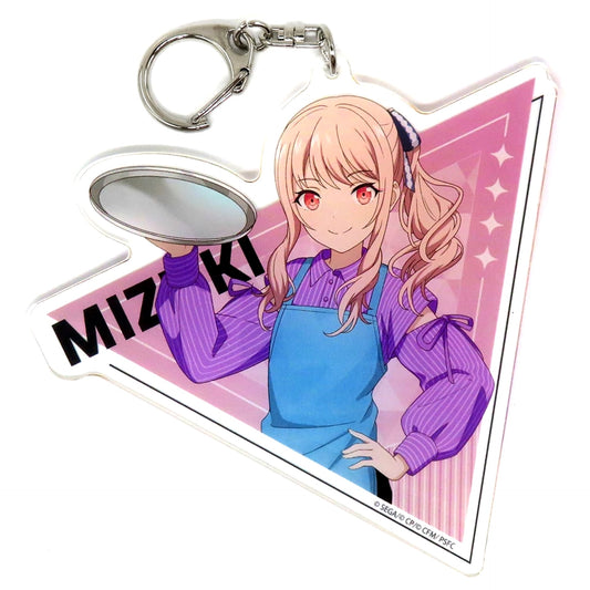 Colorful Stage! The Movie: A Miku Who Can't Sing Mizuki Akatsukiyama Newly Drawn Illustration Deka Acrylic Keychain Tower Records Cafe Limited Keychains [USED]