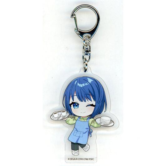 Colorful Stage! The Movie: A Miku Who Can't Sing Haruka Kiritani Mini Character Acrylic Keychain MORE MORE JUMP! Vivid BAD SQUAD Tower Records Cafe Limited Keychains [USED]