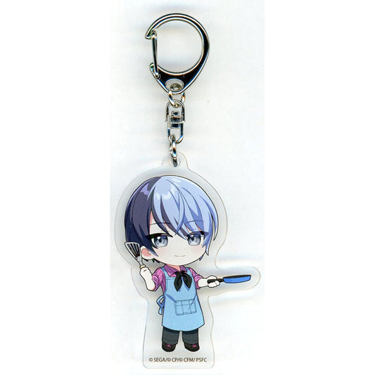 Colorful Stage! The Movie: A Miku Who Can't Sing Toya Aoyagi Mini Character Acrylic Keychain MORE MORE JUMP! Vivid BAD SQUAD Tower Records Cafe Limited Keychains [USED]