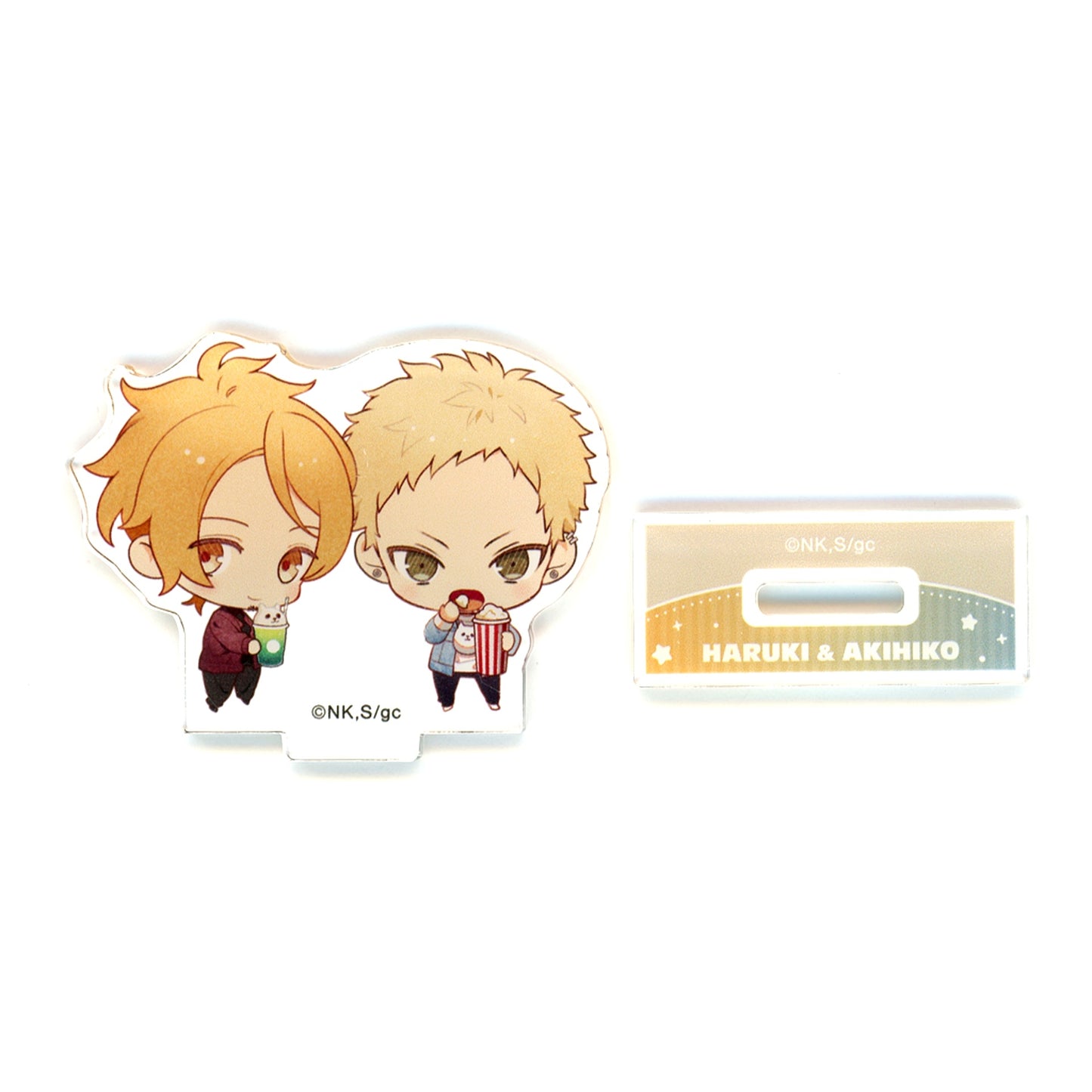 Haruki Nakayama & Akihiko Kaji Satoi Illustration Amusement Park Date Ver. Trading Acrylic Stand Movie given To the Sea x Satoi POP UP SHOP in AMNIBUS STORE [USED]