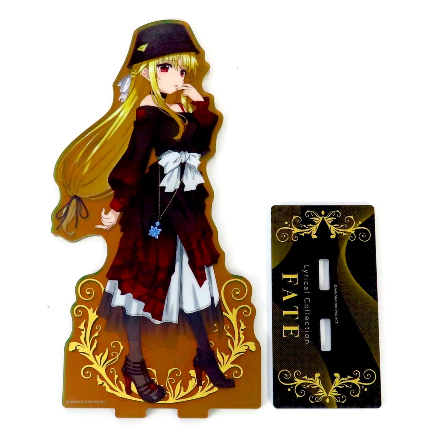 Fate T. Harlaown Hologram Acrylic Stand Figure Lyrical Collection Ver. Magical Girl Lyrical Nanoha Lyrical Store NANOHA 20th Anniv Lyrical Collection [USED]