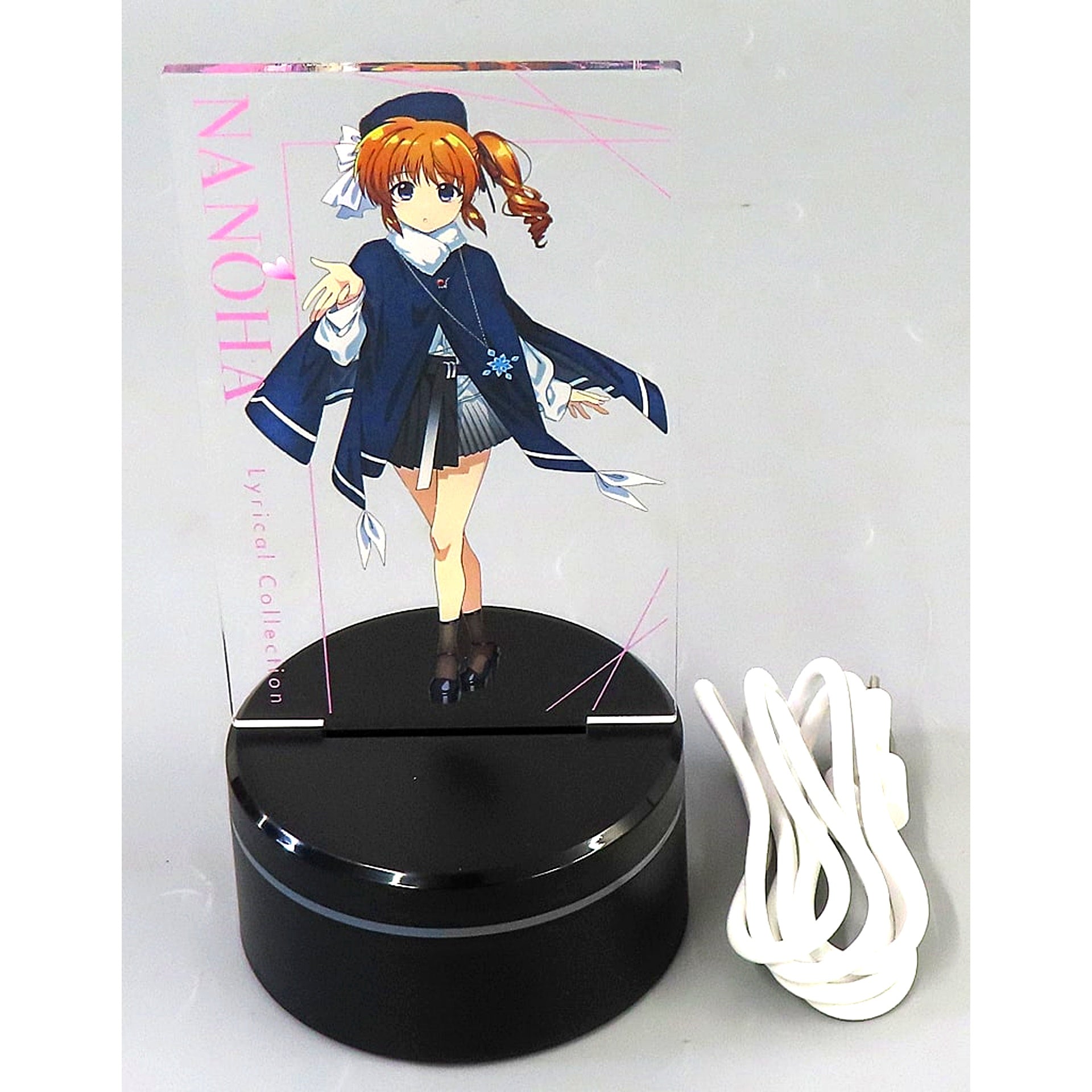 Nanoha Takamachi Lighting Stage Acrylic Stand Lyrical Collection Ver. Magical Girl Lyrical Nanoha Lyrical Store NANOHA 20th Anniv Lyrical Collection [USED]