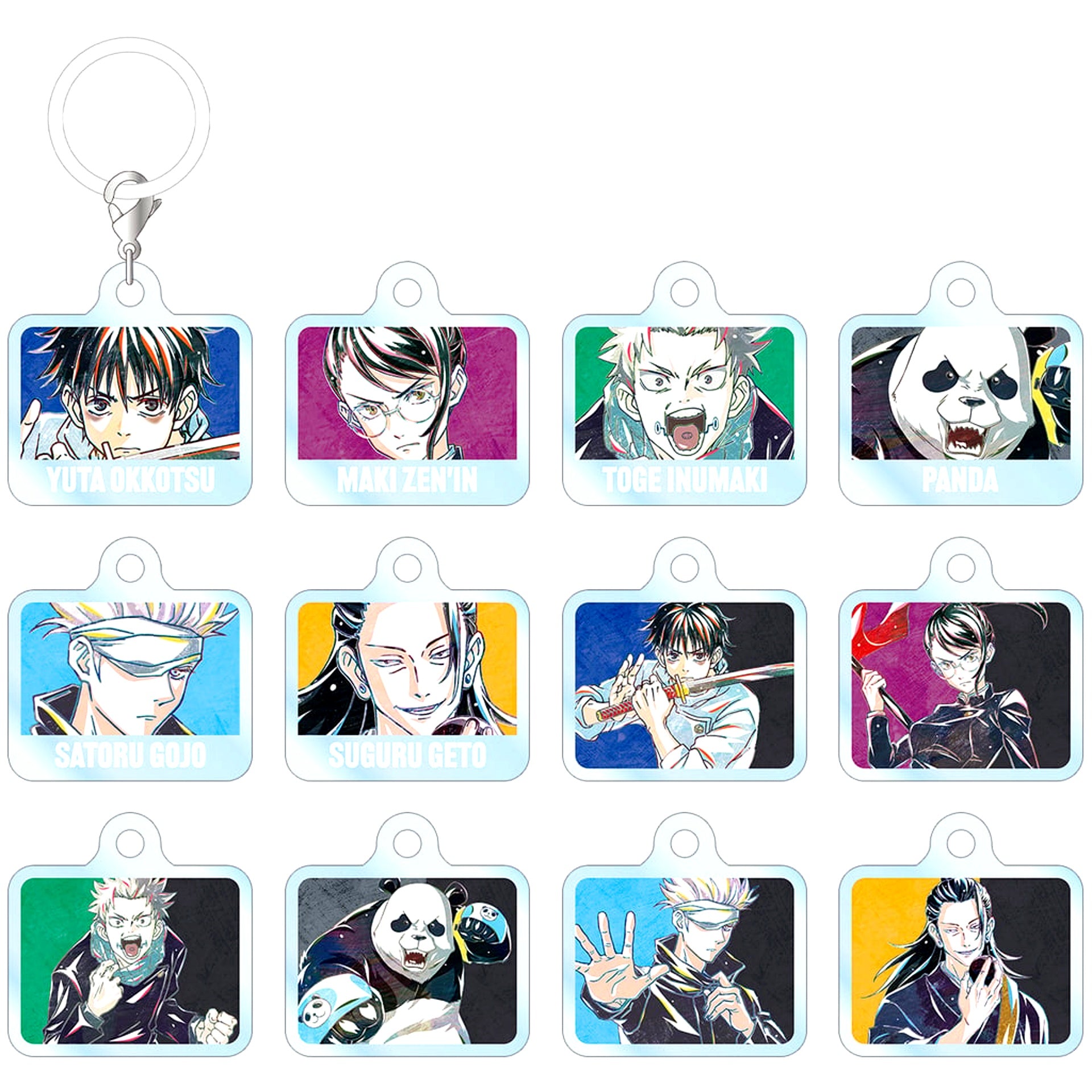 Set of 12 Jujutsu Kaisen the Movie 0 Trading Ani-Art Vol.2 Marker Mini Acrylic Charm [USED]