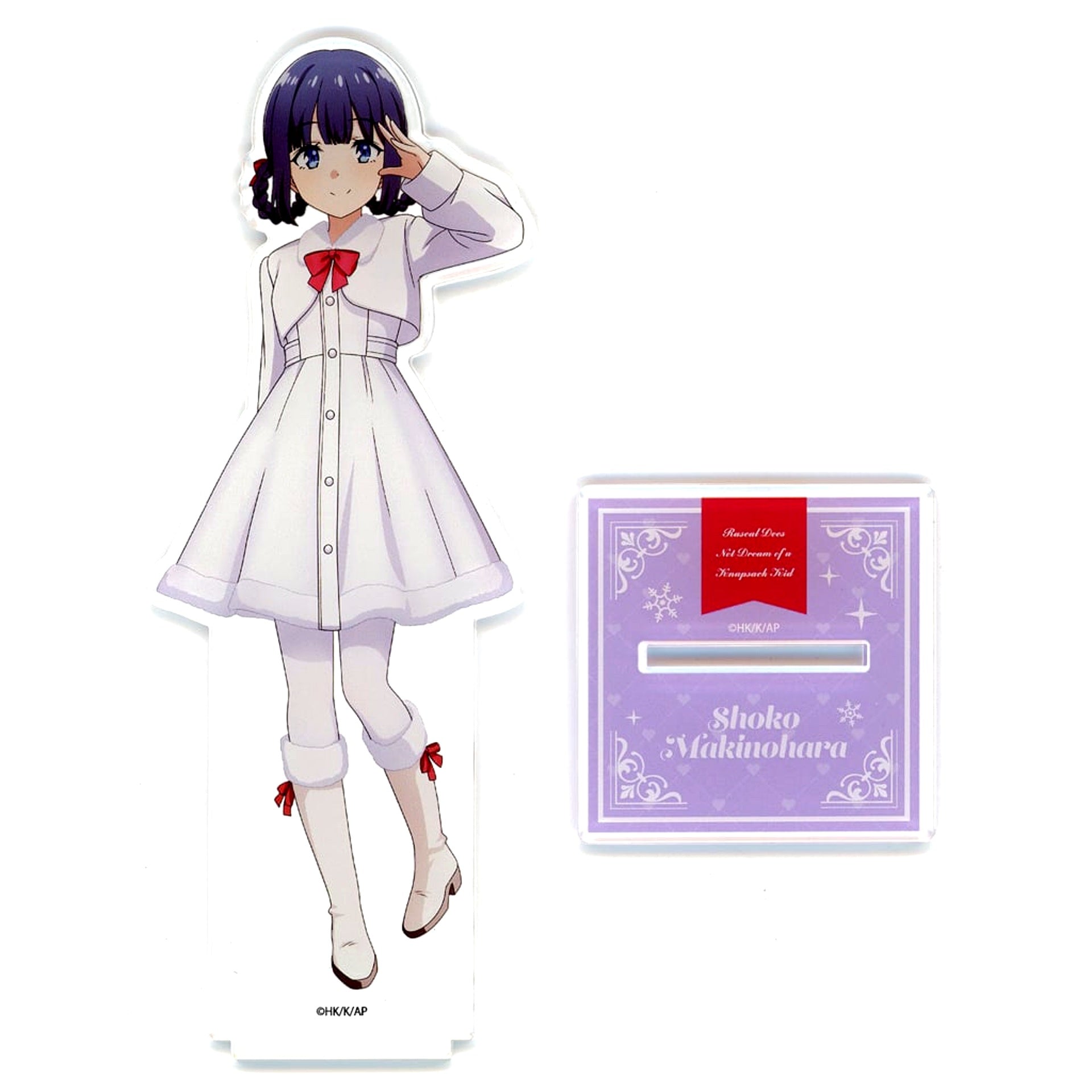 Shoko Makinohara Big Acrylic Stand Winter Ver. Rascal Does Not Dream of a Knapsack Kid POP UP SHOP [USED]