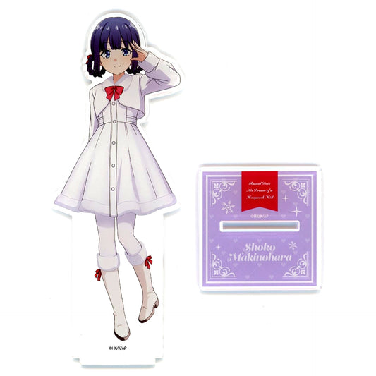 Shoko Makinohara Big Acrylic Stand Winter Ver. Rascal Does Not Dream of a Knapsack Kid POP UP SHOP [USED]