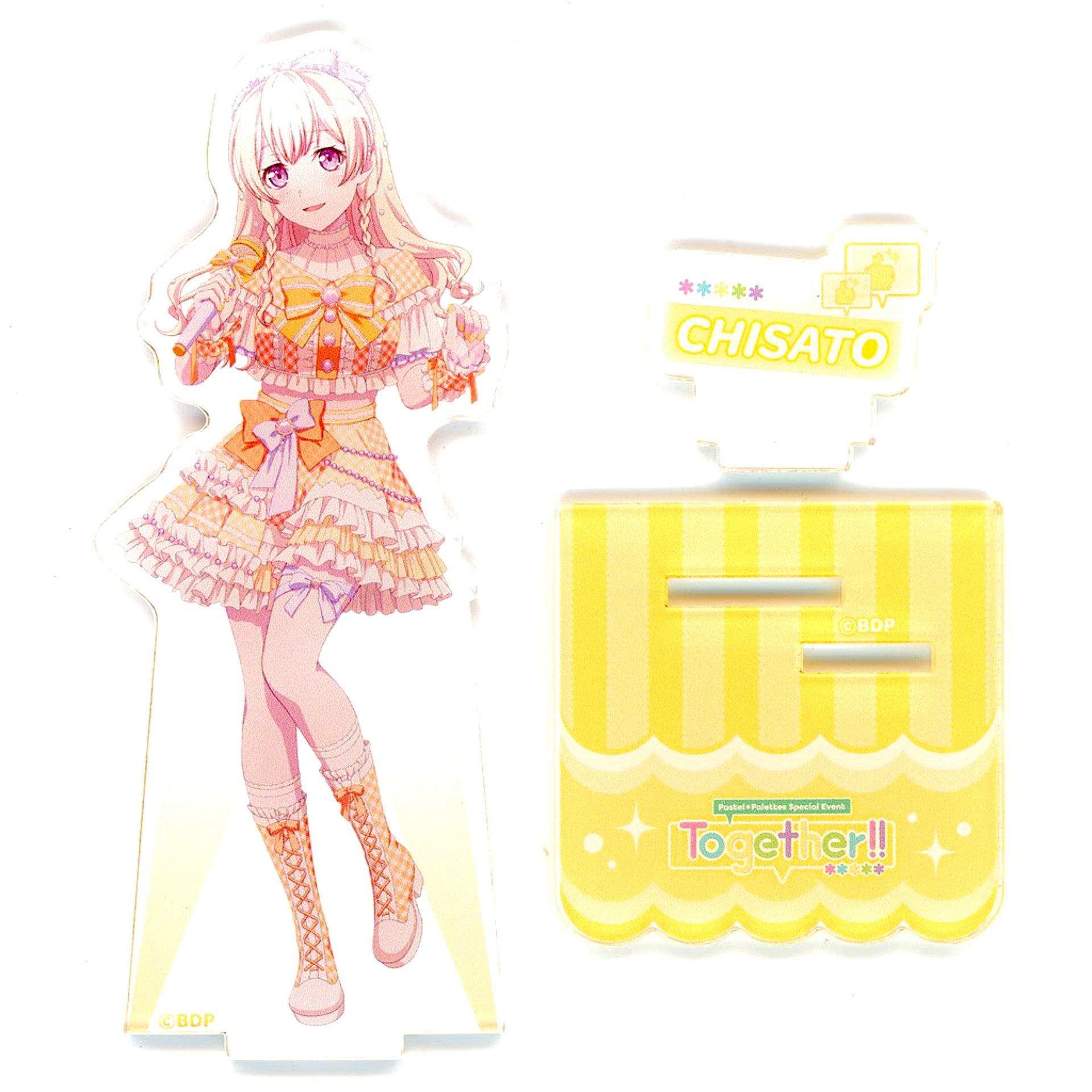 Chisato Shirasagi BanG Dream! Pastel Palettes Special Event Together!! Acrylic Stand [USED]