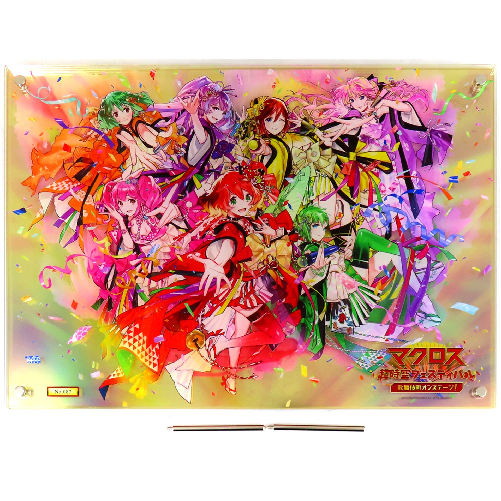 Group On Stage Ver. Macross Super Dimension Festival Kabukicho On Stage! Big Acrylic Art Panel [USED]
