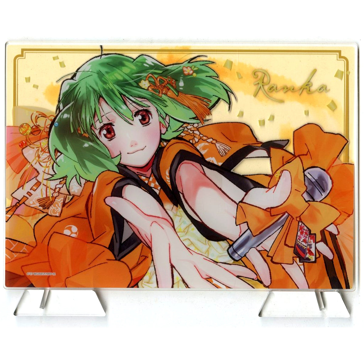 Ranka Lee On Stage Ver. A Prize Macross Super Dimension Festival Kabukicho On Stage! Acrylic Board Hoshi o Mawase! Yak Deculture Garapon [USED]