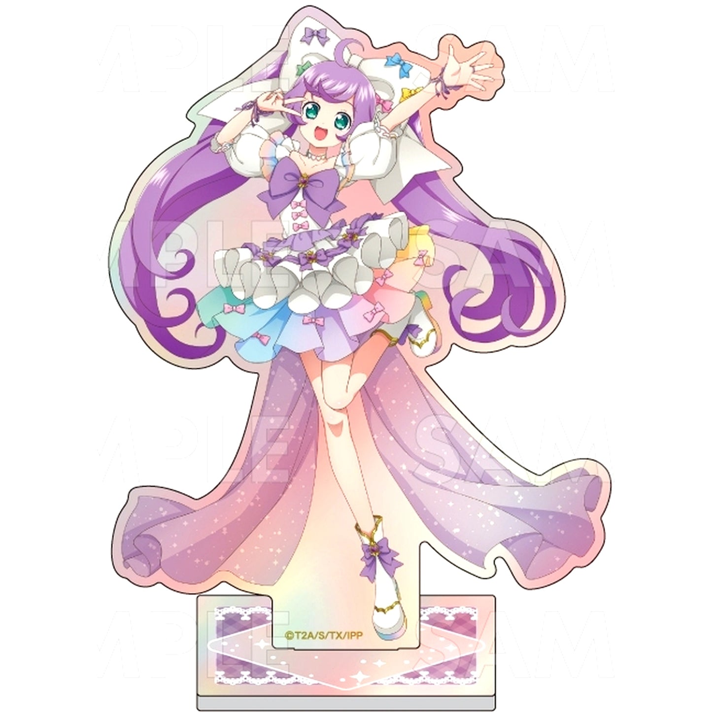Laala Manaka Thanks Happy Ribbon Coord PriPara Aurora Acrylic Stand [USED]