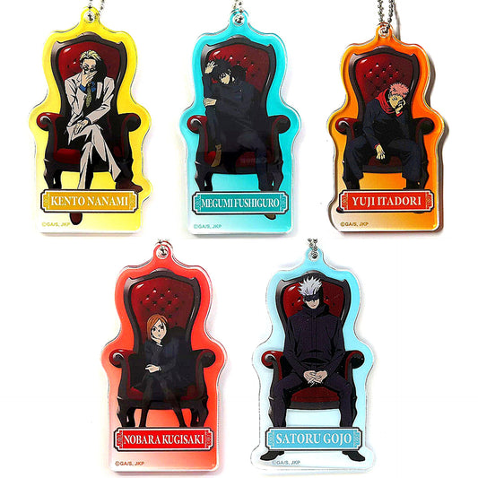 Set of 5 Jujutsu Kaisen TD Acrylic Keychain Chair: Red [USED]