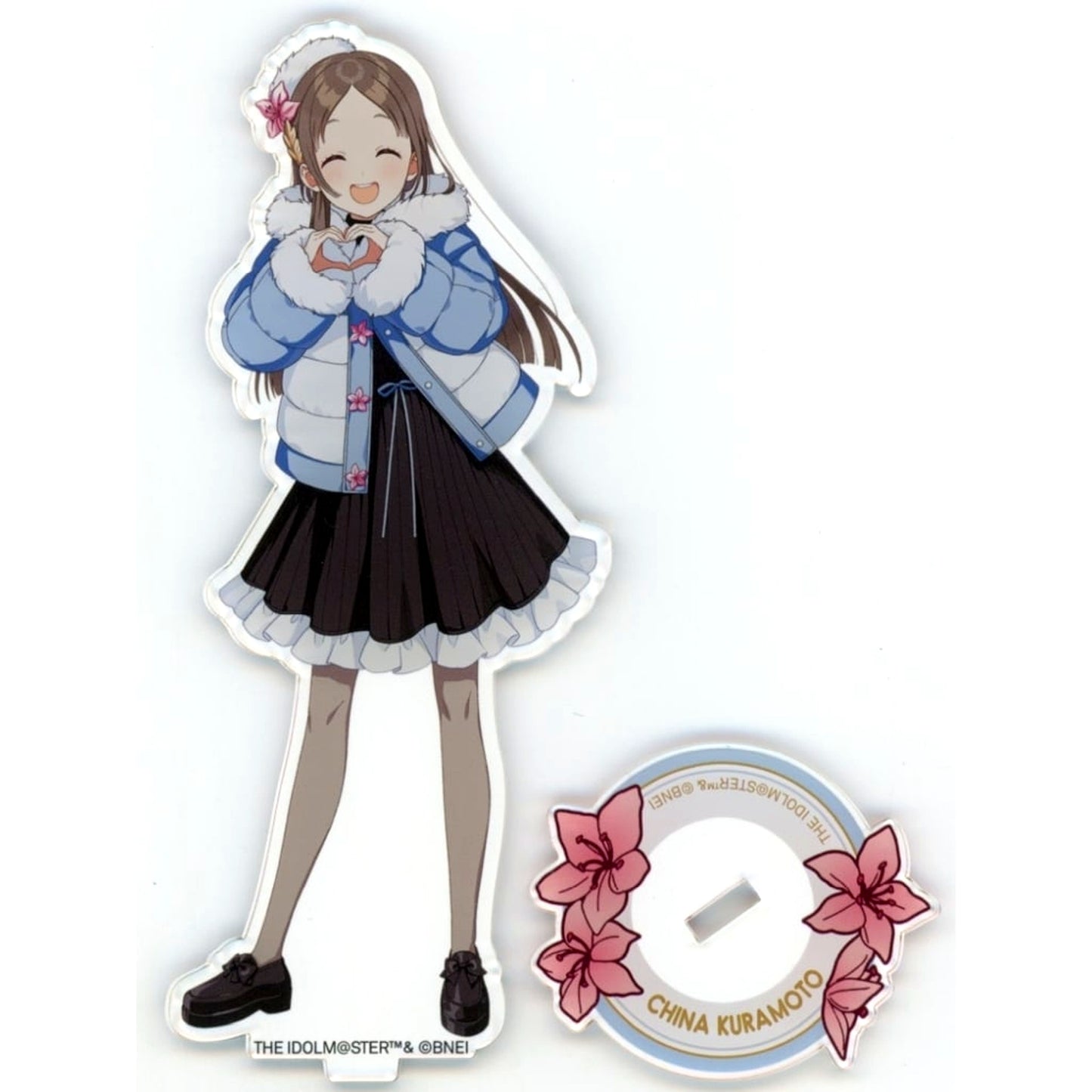 China Kuramoto Gakuen Idolmaster Drawn Acrylic Stand Ates Sayama Ski Resort Sayama Winter mode [USED]