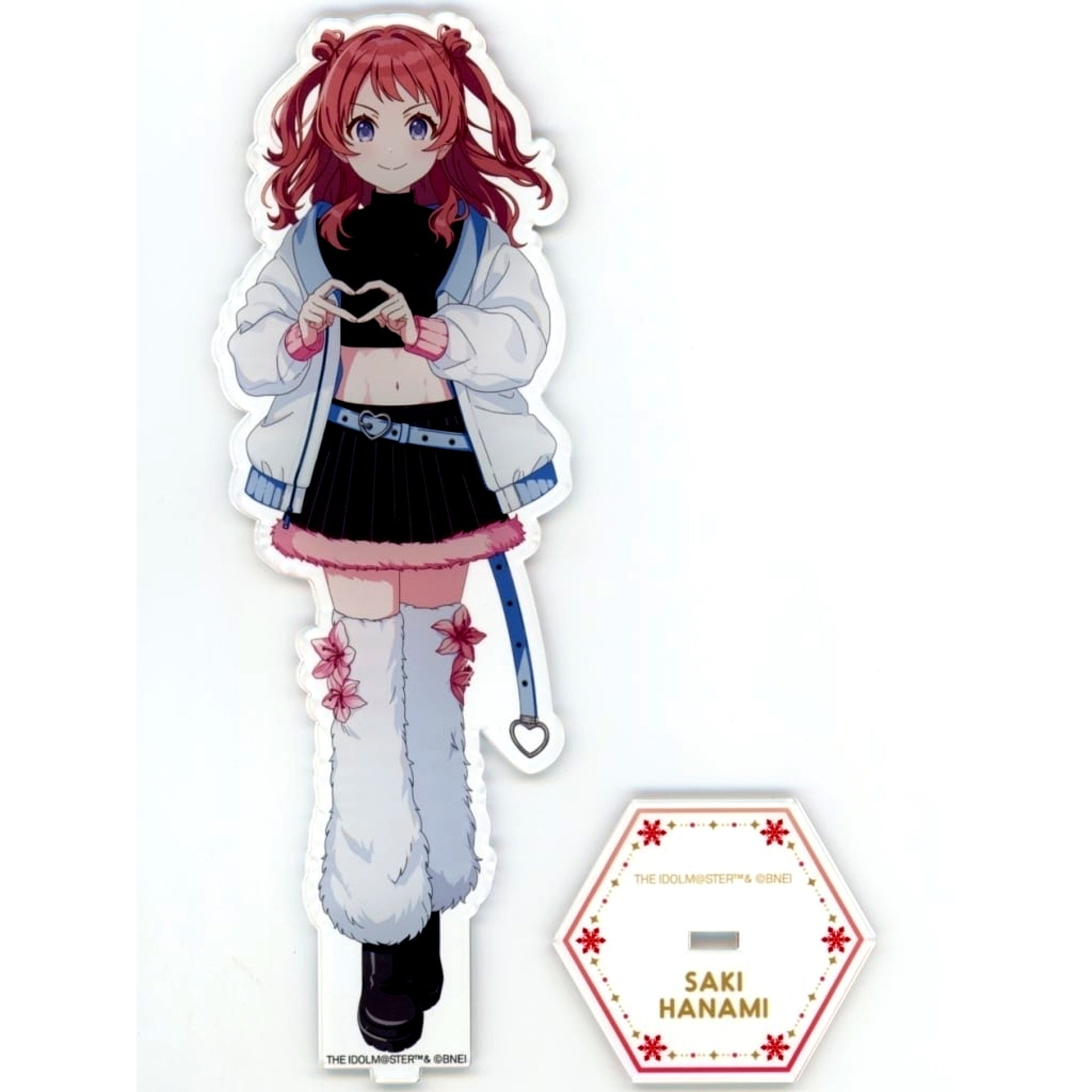 Saki Hanami Gakuen Idolmaster BIG Drawn Acrylic Stand Atfes Sayama Ski Resort Sayama Winter mode [USED]