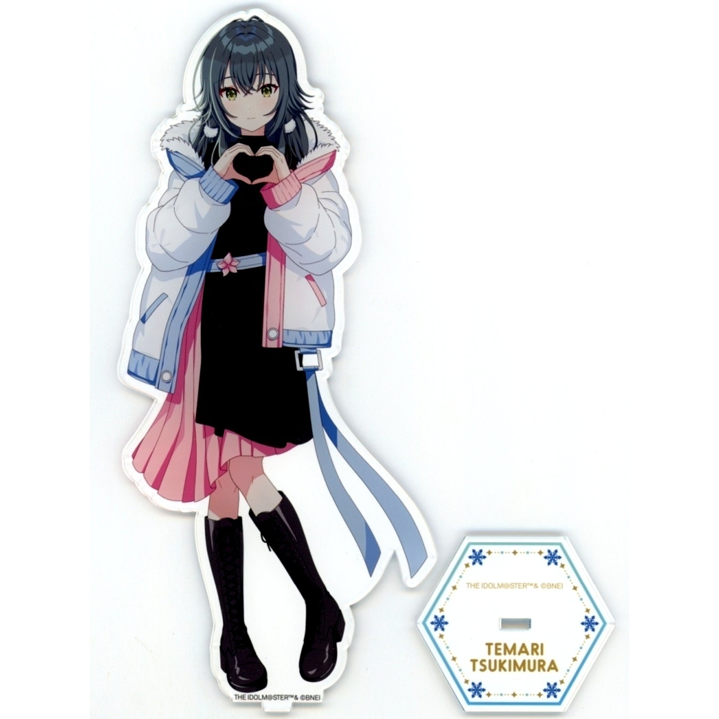 Temari Tsukimura Gakuen Idolmaster x Atofes x Sayama Ski Resort BIG Illustration Acrylic Stand Sayama Winter mode [USED]