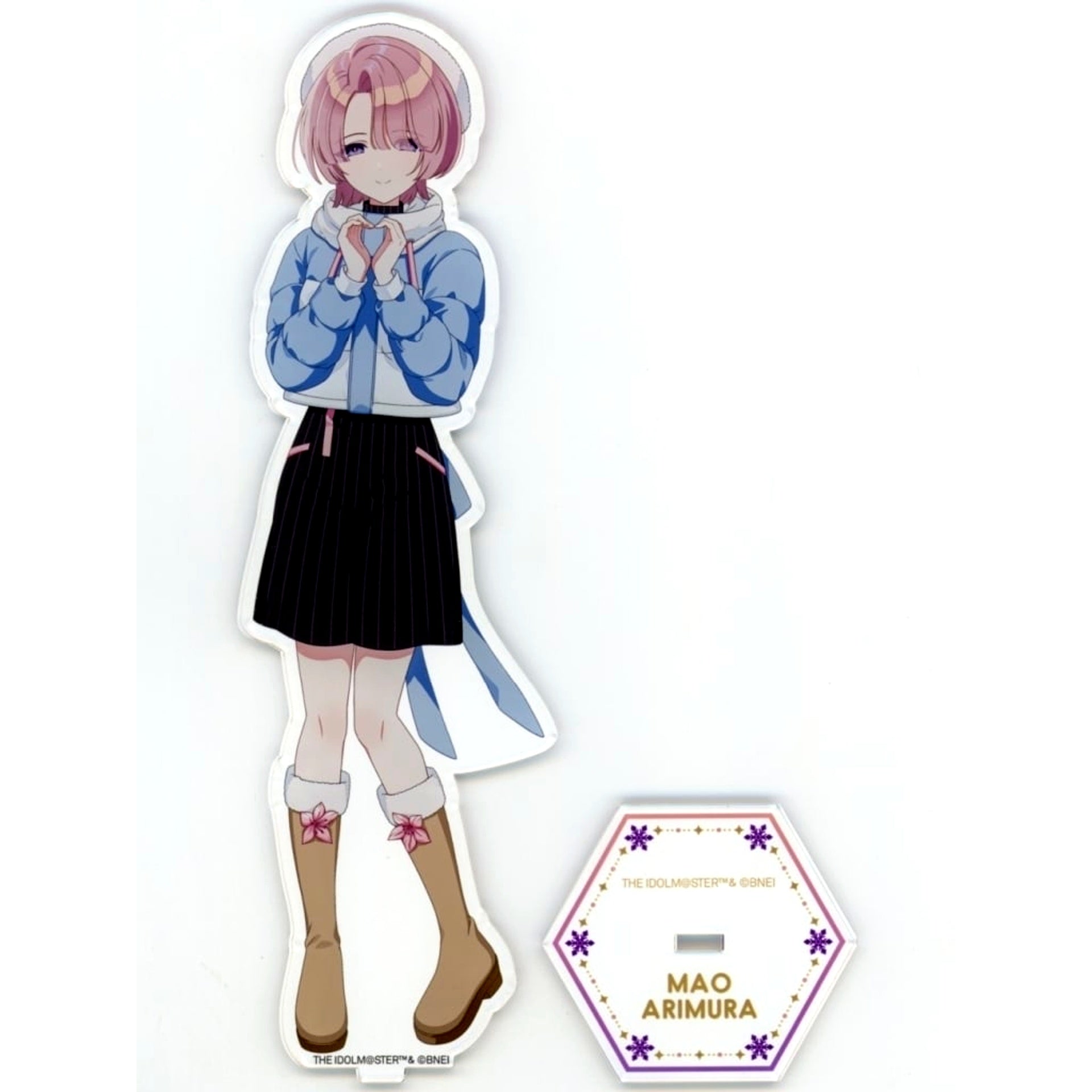 Mao Arimura Gakuen Idolmaster BIG Drawn Acrylic Stand Atfes Sayama Ski Resort Sayama Winter mode [USED]