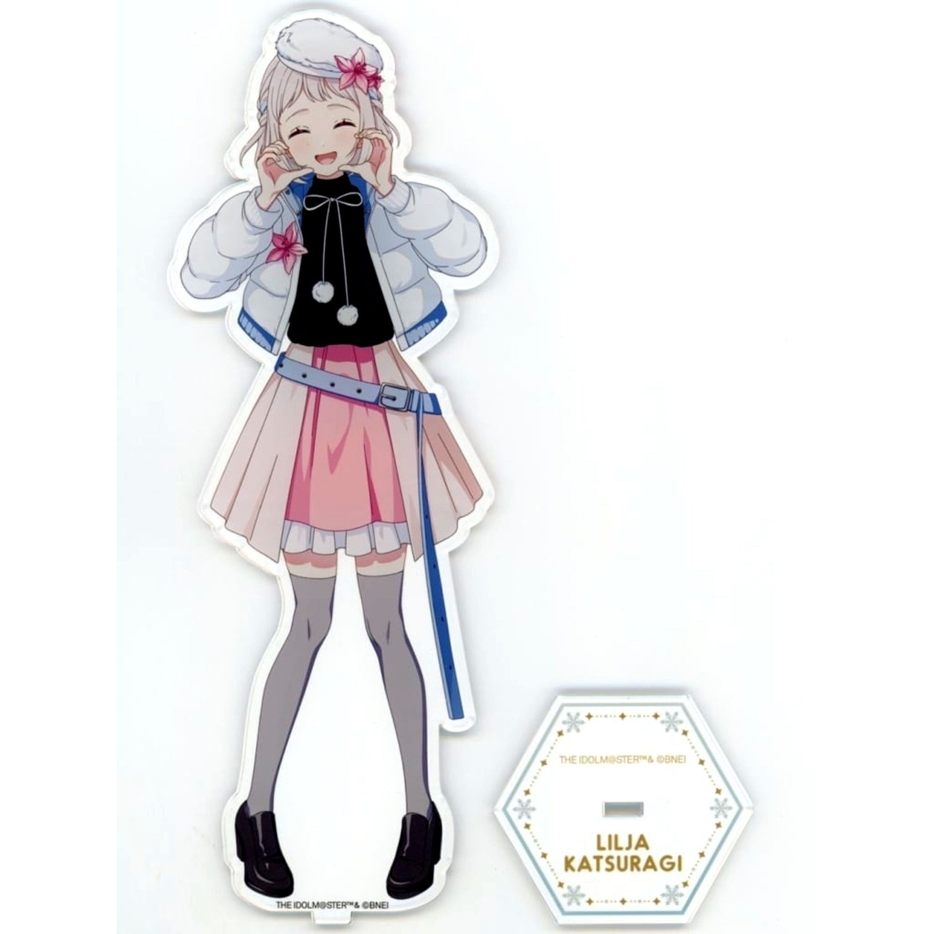 Lilja Katsuragi Gakuen Idolmaster BIG Drawn Acrylic Stand Atfes Sayama Ski Resort Sayama Winter mode [USED]