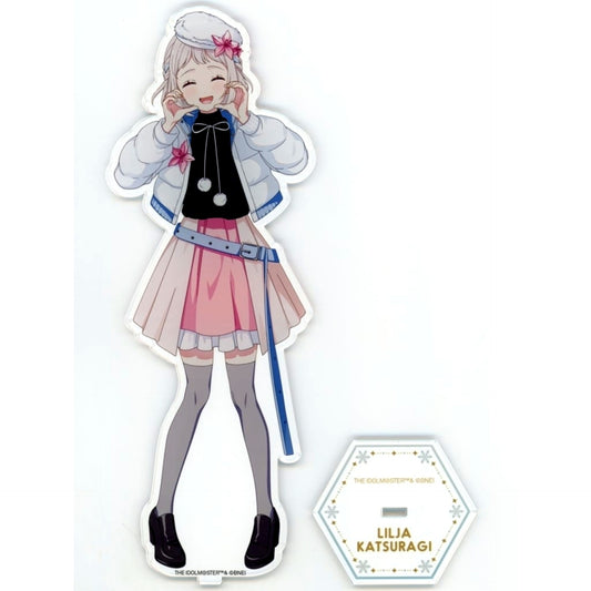 Lilja Katsuragi Gakuen Idolmaster BIG Drawn Acrylic Stand Atfes Sayama Ski Resort Sayama Winter mode [USED]