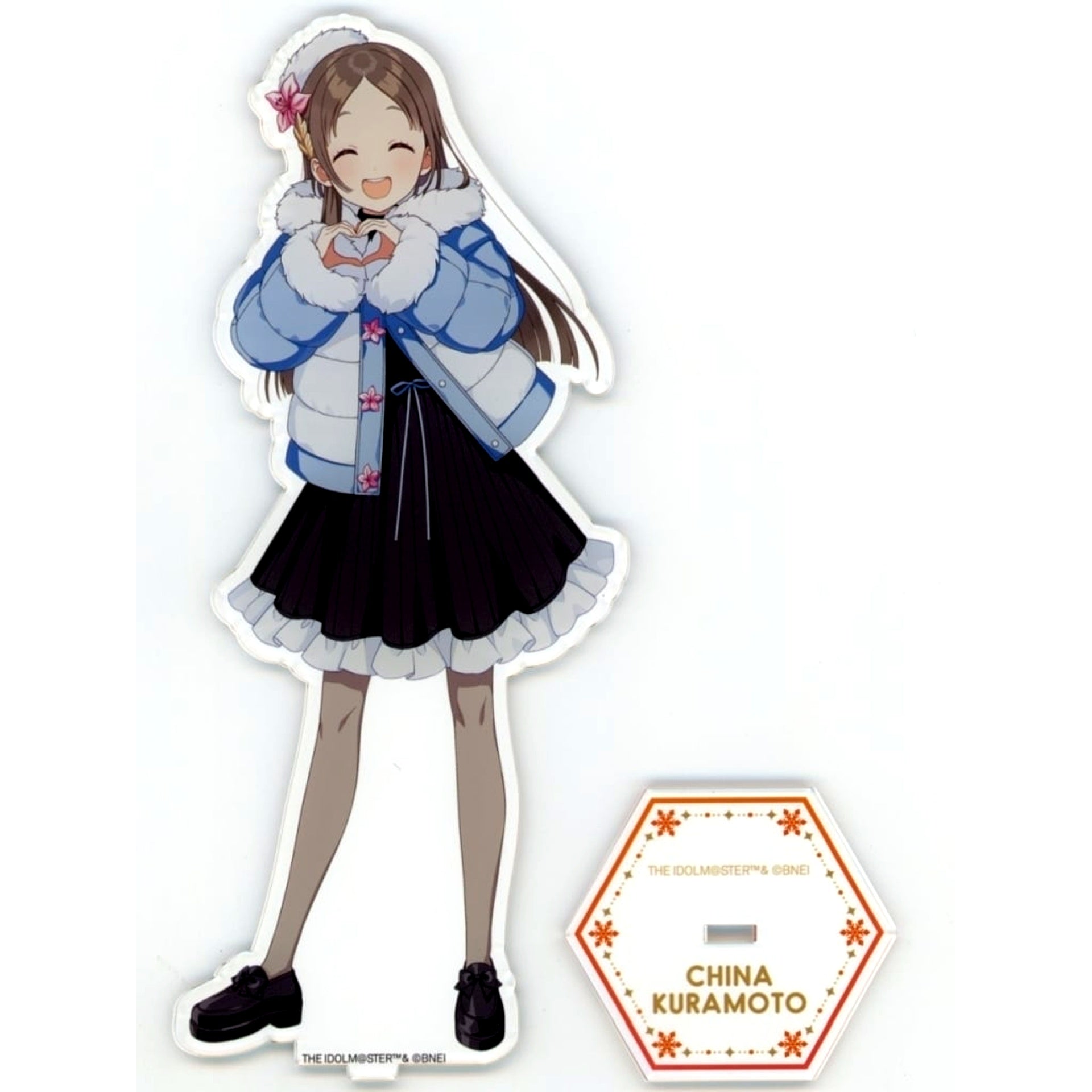 China Kuramoto Gakuen Idolmaster x Atofes x Sayama Ski Resort BIG Illustration Acrylic Stand Sayama Winter mode [USED]