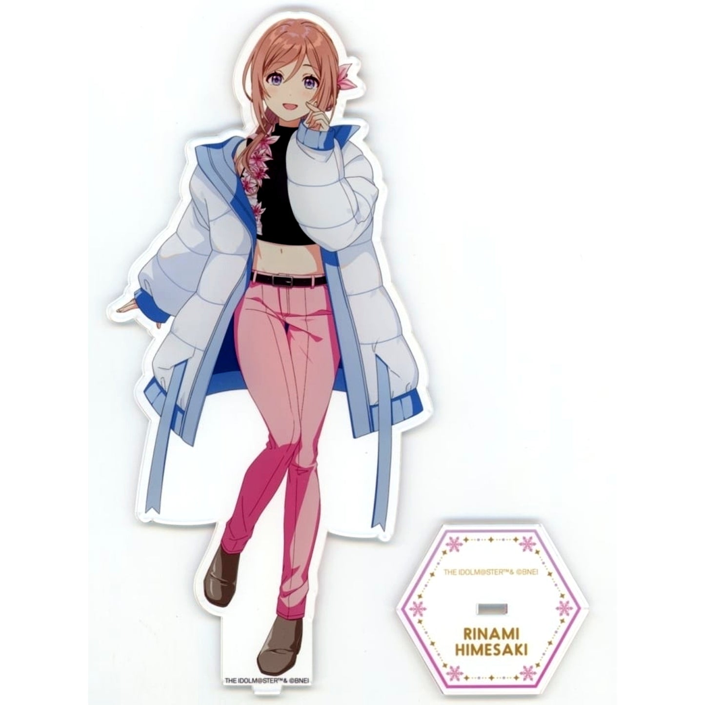 Rinami Himesaki Gakuen Idolmaster BIG Drawn Acrylic Stand Ates Sayama Ski Resort Sayama Winter mode [USED]