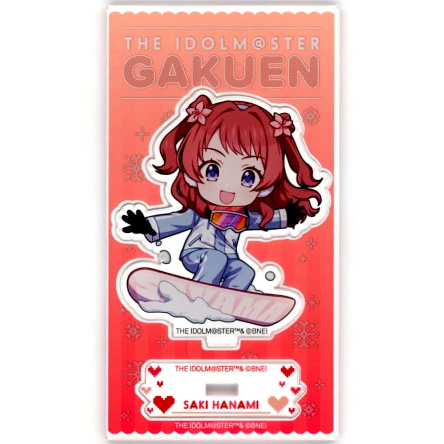 Saki Hanami Gakuen Idolmaster Mini Chibi Character Acrylic Stand Ates Sayama Ski Resort Sayama Winter mode [USED]
