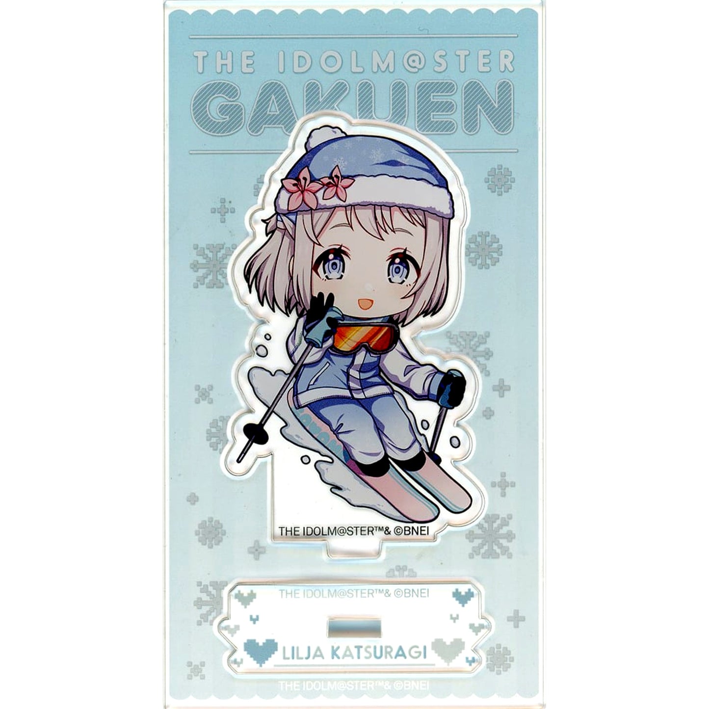 Lilja Katsuragi Gakuen Idolmaster Mini Chibi Character Acrylic Stand Ates Sayama Ski Resort Sayama Winter mode [USED]