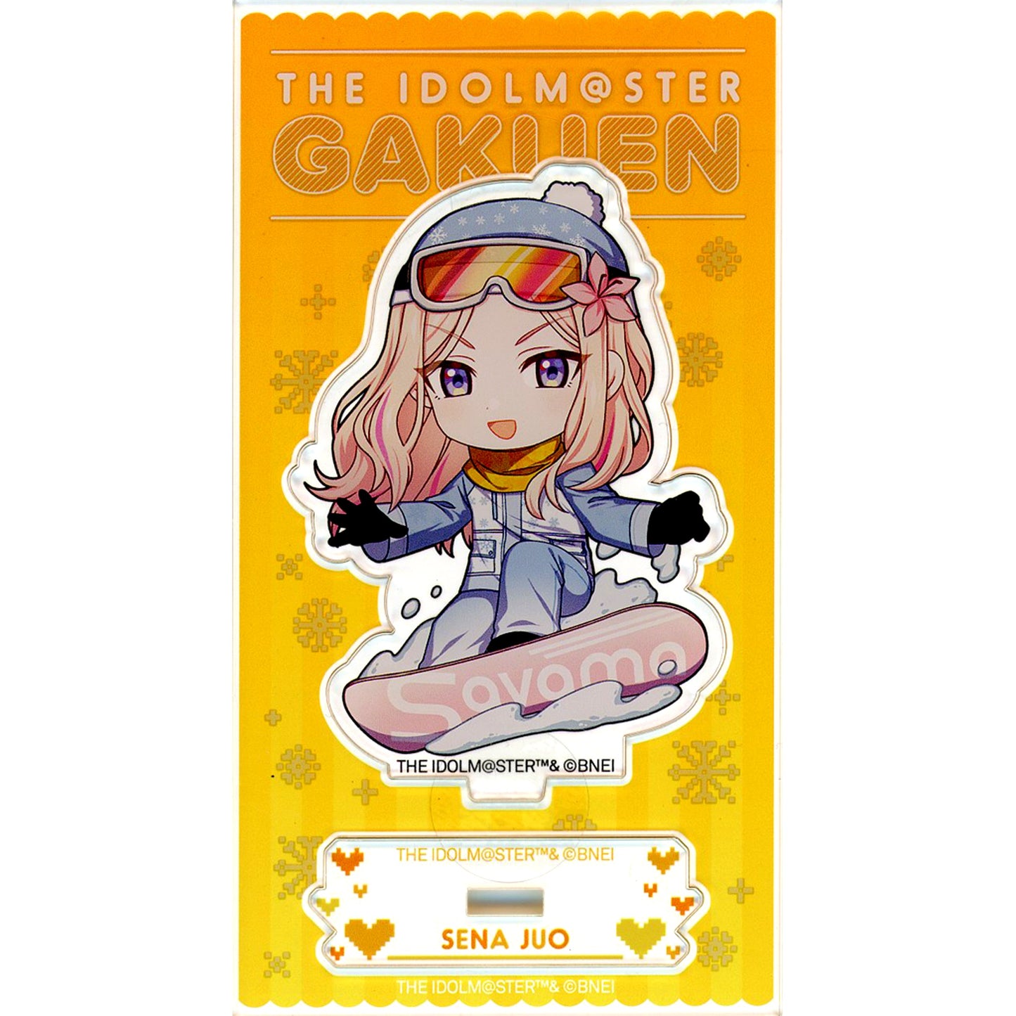 Sena Juo Mini Character Acrylic Stand Gakuen Idolmaster x Atofes x Sayama Ski Resort Sayama Winter mode [USED]